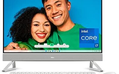 Dell Inspiron 27 7720 All-in-One – 27-inch FHD Display, Intel Core i7-1355U, 16GB DDR4 RAM, NVIDIA GeForce MX550 GDDR6 Graphics, Windows 11 Home, Services Included – White